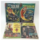 4 ASSORTED GOLD KEY COMICS, DR. SOLAR MUNSTERS