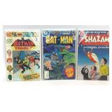 3 ASSORTED COMICS BATMAN FAMILY SHAZAM