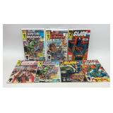 7 ASSORTED MARVEL COMICS, G.I. JOE
