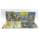 8 ASSORTED  COMICS FREAK, ZAP,
