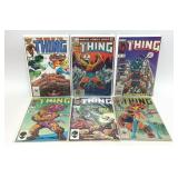 6 ASSORTED MARVEL COMICS THE THING