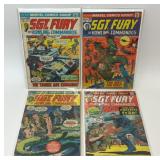 MARVEL COMICS SGT FURY #104 #109 #111 #112