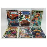 6 ASSORTED MARVEL COMICS THE THING FANTASTIC FOUR
