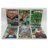 6 ASSORTED MARVEL COMICS THE THING