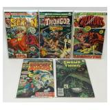 5 ASSORTED MARVEL DC COMICS ASSORTED SUPERHEROES