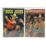 DELL COMICS BUCK JONES #6 BONANZA #1