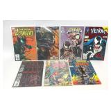 7 ASSORTED MARVEL COMICS AVENGERS VENOM OTHERS