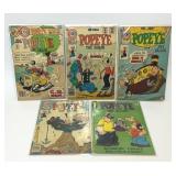 5 ASSORTED CHARLTON COMICS POPEYE THE SAILOR