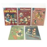 5 ASSORTED DELL WALT DISNEY COMICS
