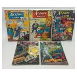 5 ASSORTED DC ACTION COMICS
