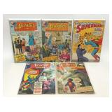 5 ASSORTED DC ADVENTURE ACTION COMICS SUPERMAN