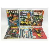 6 ASSORTED SUPERHEROES MARVEL COMICS
