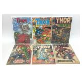 6 ASSORTED MARVEL COMICS THOR