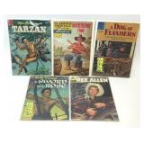 5 ASSORTED WESTERN ADVENTURE COMICS