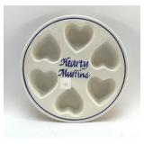 HEARTY MUFFINS CERAMIC MUFFIN TIN