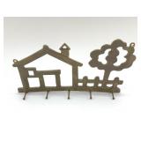 BRASS HOUSE KEY HOOKS 7.5"
