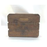 EB GARRETT ELLERBE NC WOOD CRATE