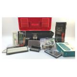 CRAFTSMAN TOOLBOX WITH ELECTRICAL PARTS