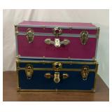 (2) 30x16x13" colored chests