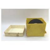 Vintage 45 record case with records