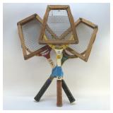 Lot of vintage Tennis Raquets