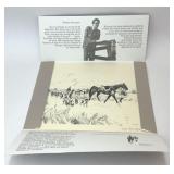 VTG WILLIAM STROMAYER SIGNED EQUESTRIAN PRINT