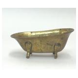 VTG SOLID BRASS CLAWFOOT BATHTUB SOAP DISH