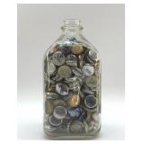 OBERWEIS DAIRY MILK BOTTLE WITH BOTTLE CAPS
