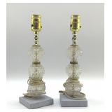 PARA VINTAGE CRYSTAL LAMPS 12"