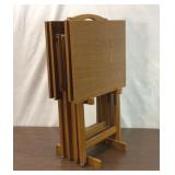 Vintage wood TV tables