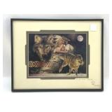 SIGNED ARAPAHO MOON PRINT DAVID BEHRENS