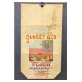VTG SUNSET GLO FLOUR LEAKSVILLE NC PAPER BAG
