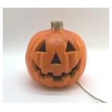 9" light up plastic pumpkin works