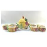 VEGETABLE SOUP TUREEN AND BOWLS