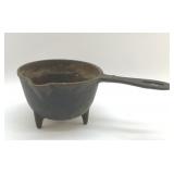 CAST IRON 3 LEGGED POT WITH SPOUT