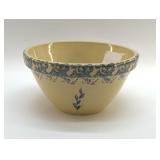 Large RRP Roseville YELLOWARE bowl (crack)