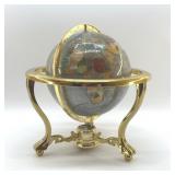 SEMI PRECIOUS GEMSTONE WORLD GLOBE