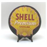 1950 SHELL PREMIUM GASOLINE PUMP PLATE