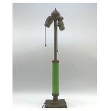 1920ï¿½s EARLY ARTS & CRAFTS JADEITE LAMP 22"