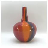 ART GLASS BLOWN GLASS VASE 10.5"