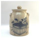 SALMON FALLS BLUEBERRY STONEWARE COOKIE JAR