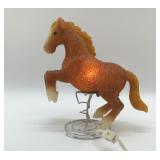 POPCORN, PLASTIC HORSE LAMP 11"