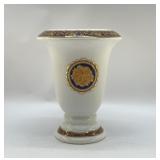 T LIMOGES BACCHUS VASE 8"