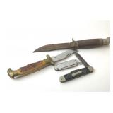 A lot of assorted vintage knives