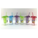 6 FRUIT, INFUSER TUMBLERS NEW 6"