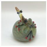 JOHN NYGREN HANDCRAFTED FROG PAPERWEIGHT