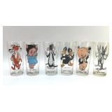 1973 WARNER BROTHERS, CARTOON GLASSES, BLACK PRINT