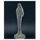 VTG HEISEY FROSTED GLASS MADONNA FIGURINE