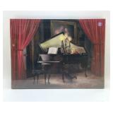 HAUNTED MUSICAL SKULL PRINT