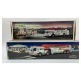 2 HESS FIRE TRUCKS SOUND SIREN